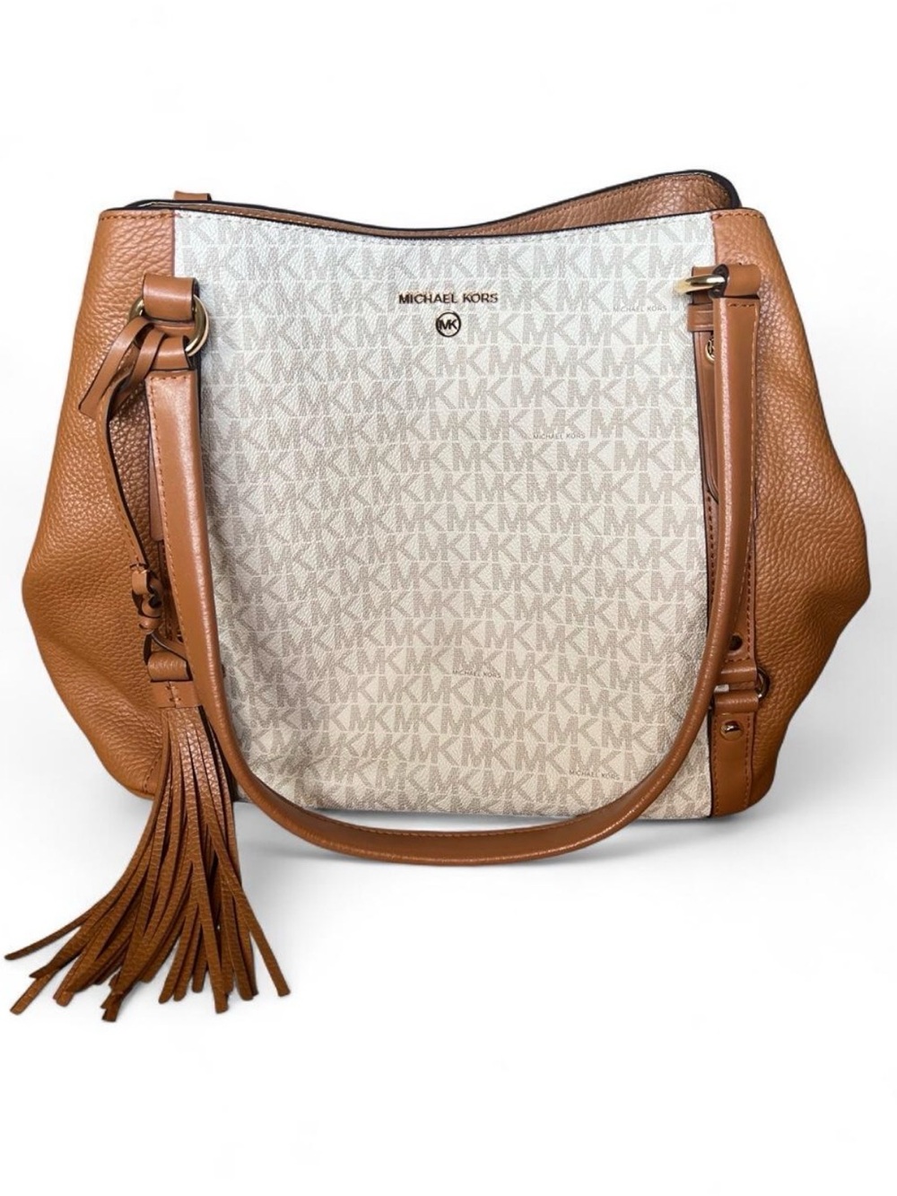Michael Kors Carrie Large Logo Shoulder Bag